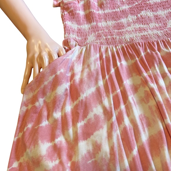 Torrid Super Soft Rayon Dress On Off Shoulder Flutter Sleeves Dyed Stripes NWOT - Picture 11 of 16